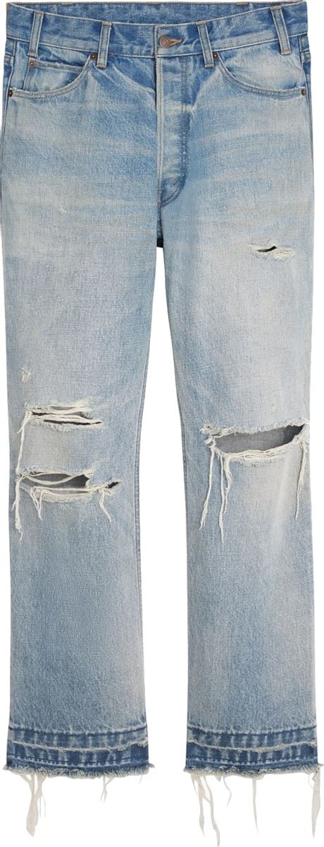 WESLEY JEANS IN EASTSIDE DISTRESSED DENIM 